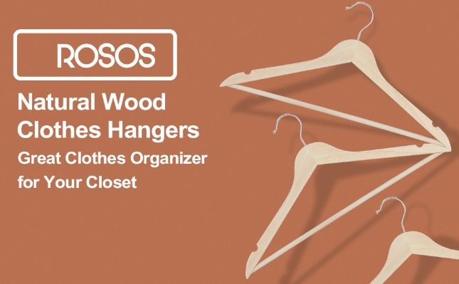 ROSOS Wooden Hangers 20 Pack41